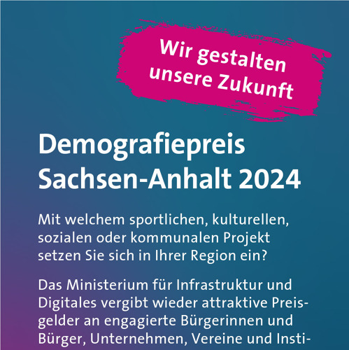 Demografiepreis des Landes Sachsen-Anhalt.