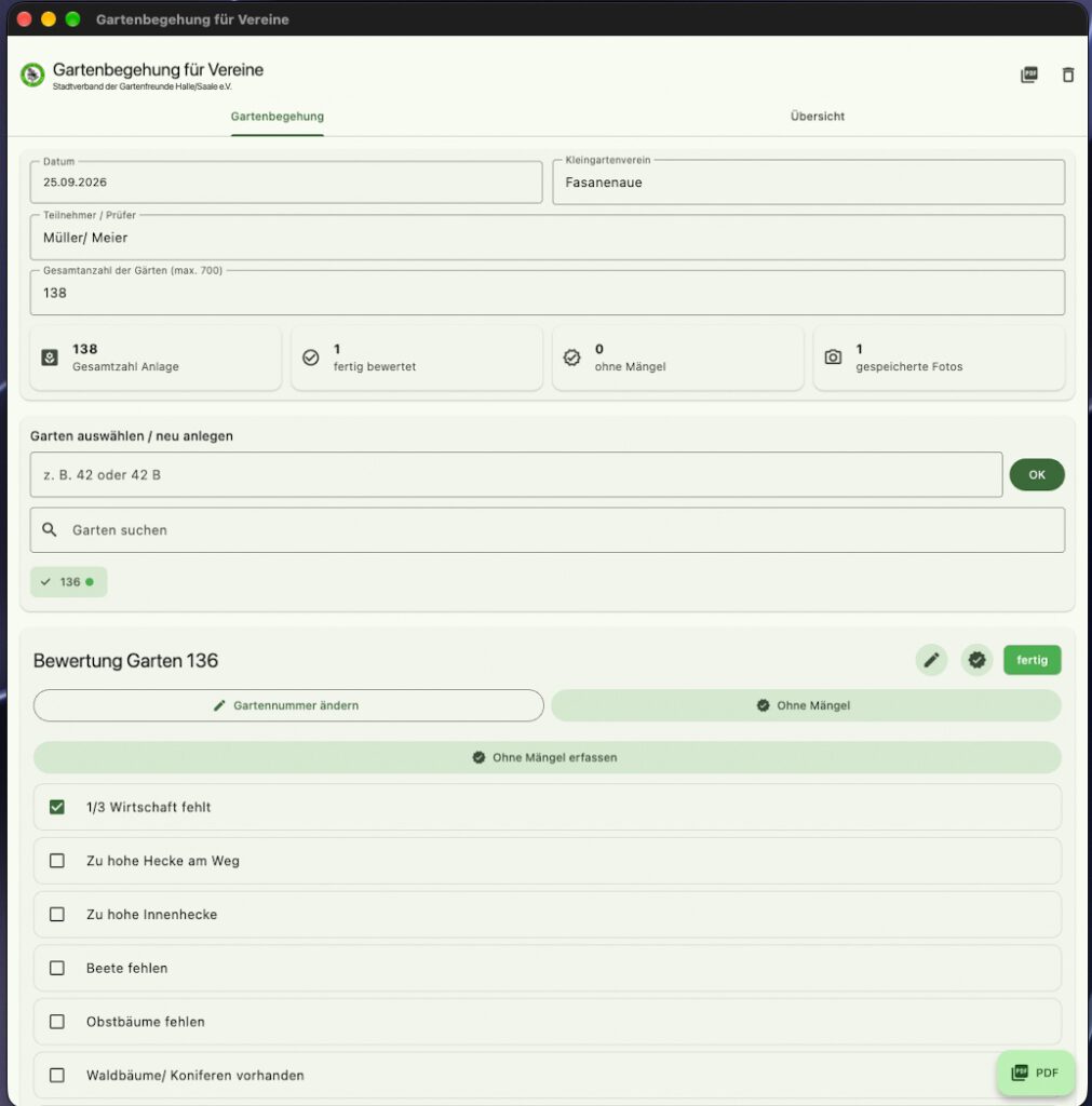Screenshot 4 Gartenbegehung