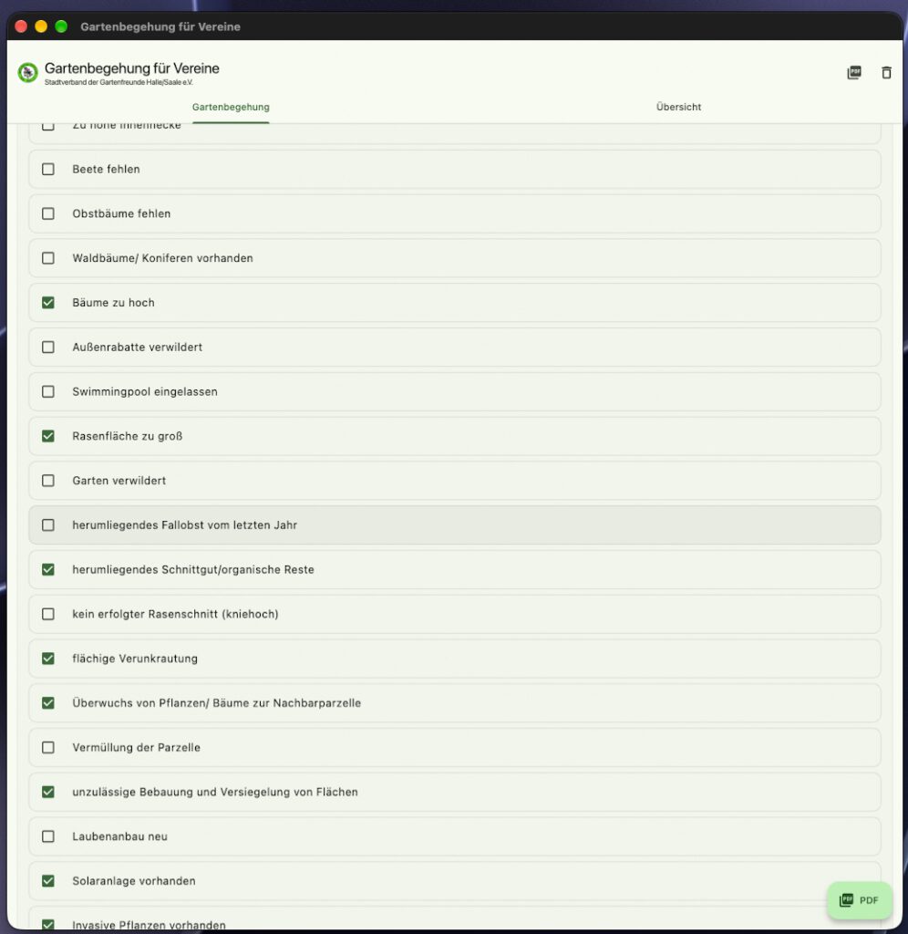 Screenshot 3 Gartenbegehung