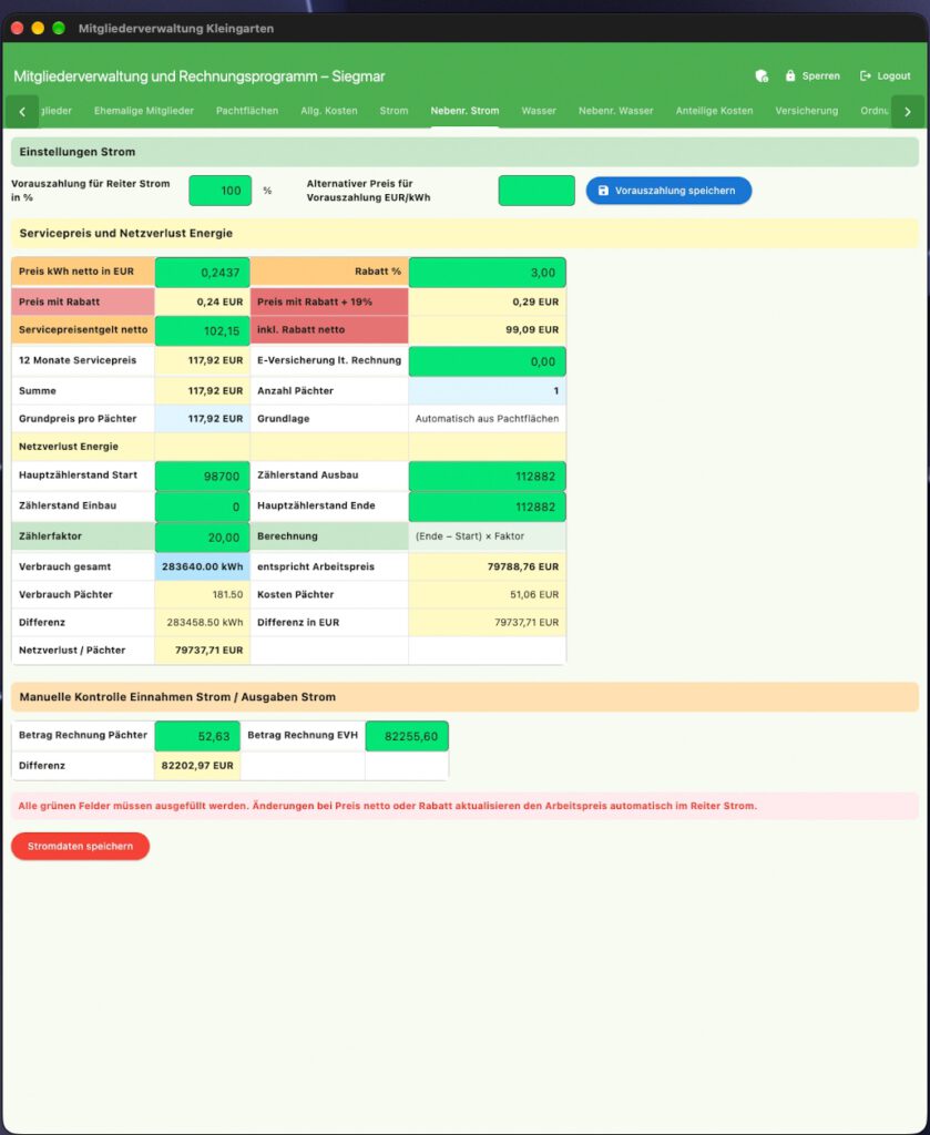 Screenshot 4 Kleingartenverwaltung