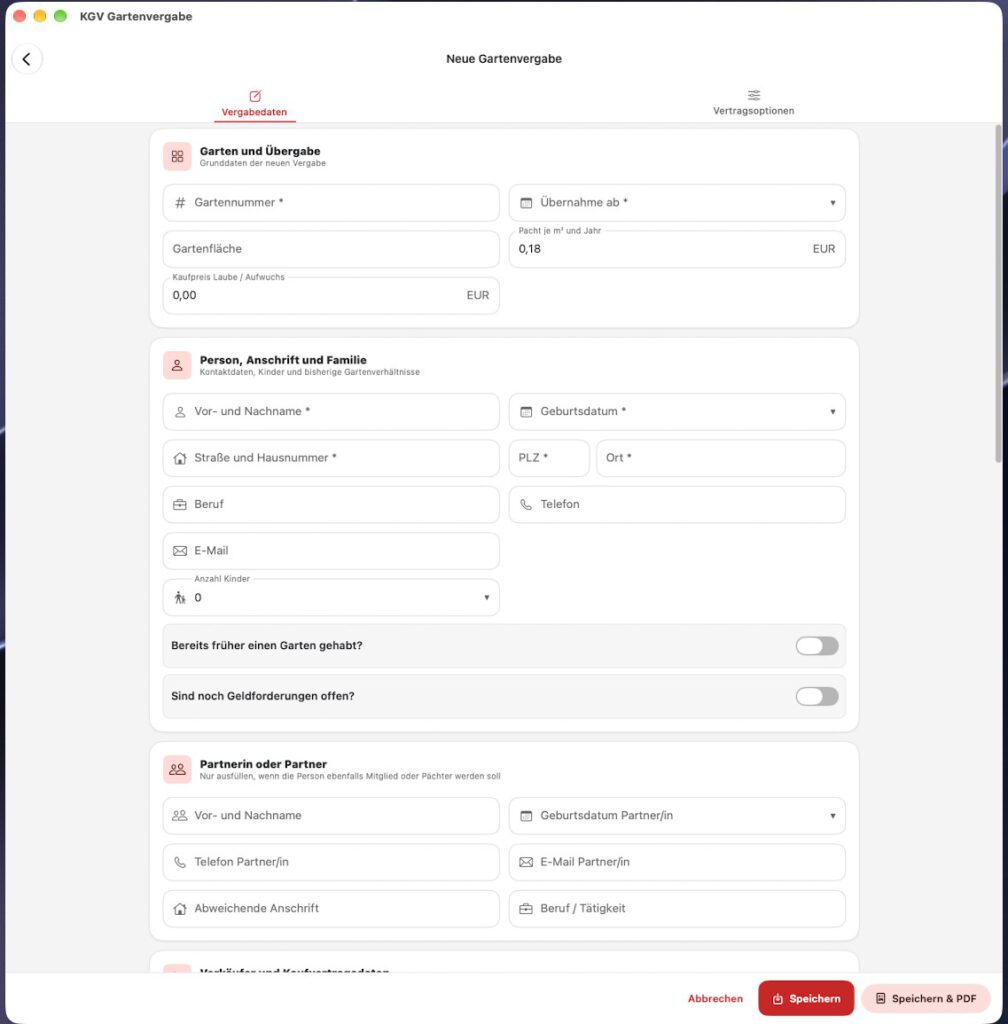 Screenshot 3 Gartenvergabe
