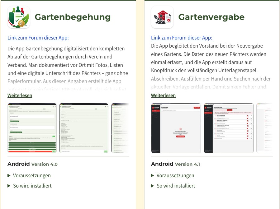 Kostenfreies Kleingarten-Rechnungsprogramm und weitere digitale Lösungen für Mitgliedsvereine